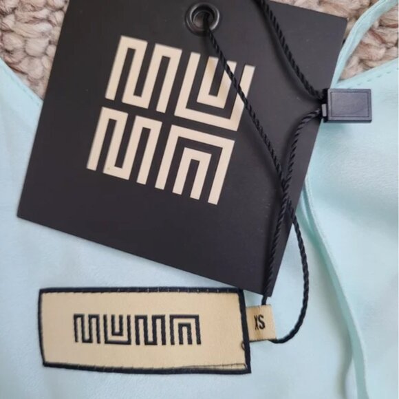 Free People x Muma NWT World Cherry 100% silk Mini Dress size XS - Picture 6 of 8